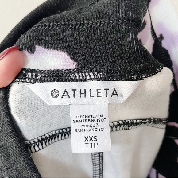 Athleta Balance Printed Jogger Pants Willow Elfin Purple Tie Dye Size XXS NEW - Picture 12 of 14